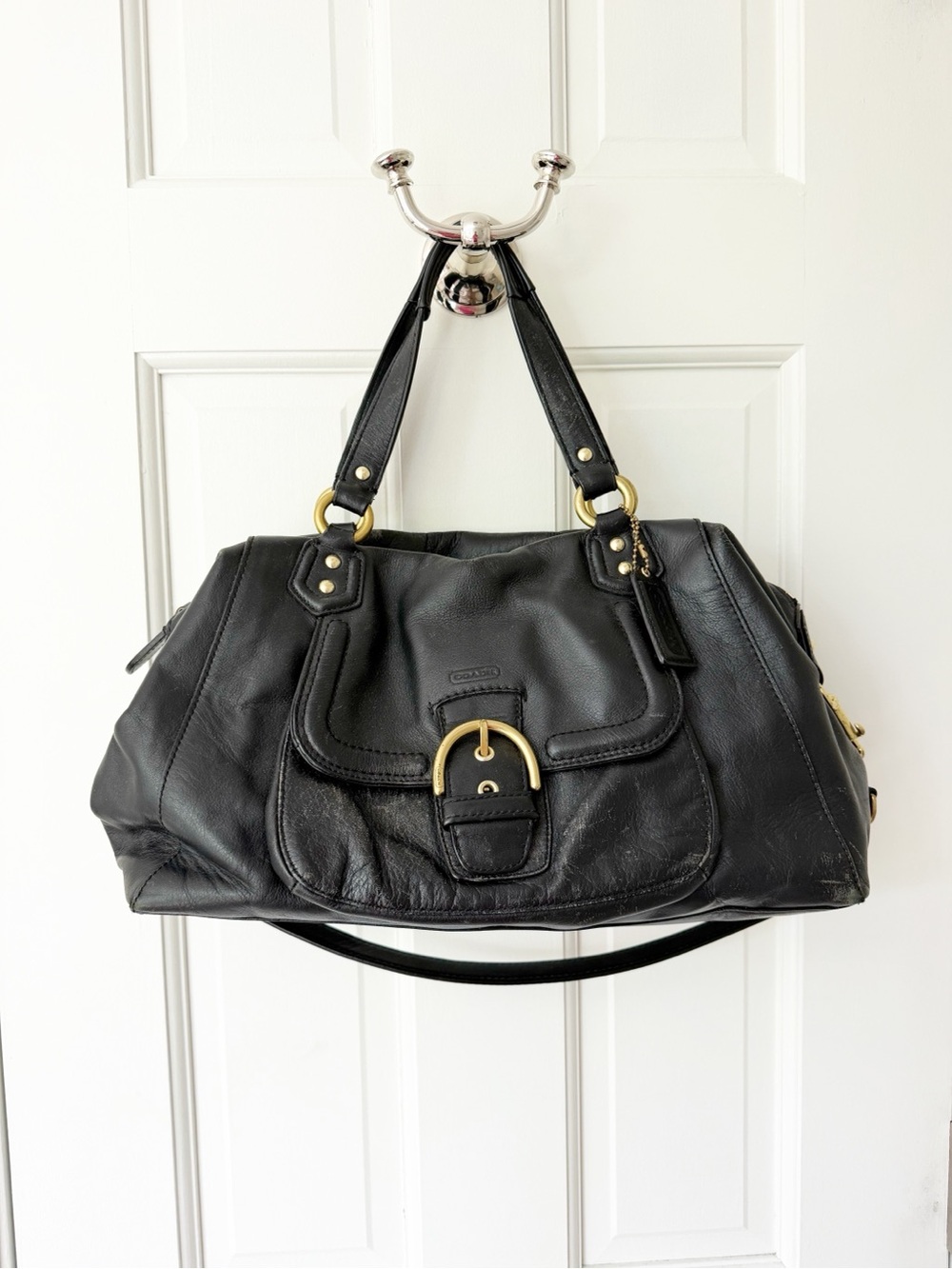 COACH Campbell bag satchel soho black leather vintage